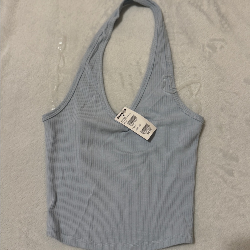 Tilly's Sky Blue Ribbed Camisole